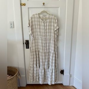 Madewell Gingham Maxi Dress | L